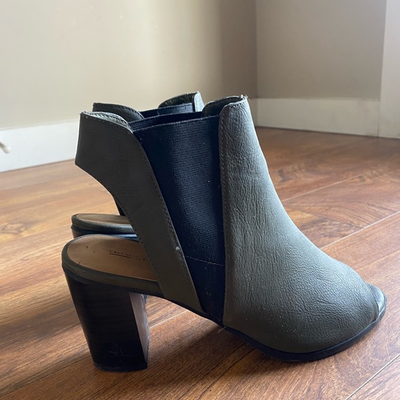 Leather healed boots, open toe - Picture 6 of 6